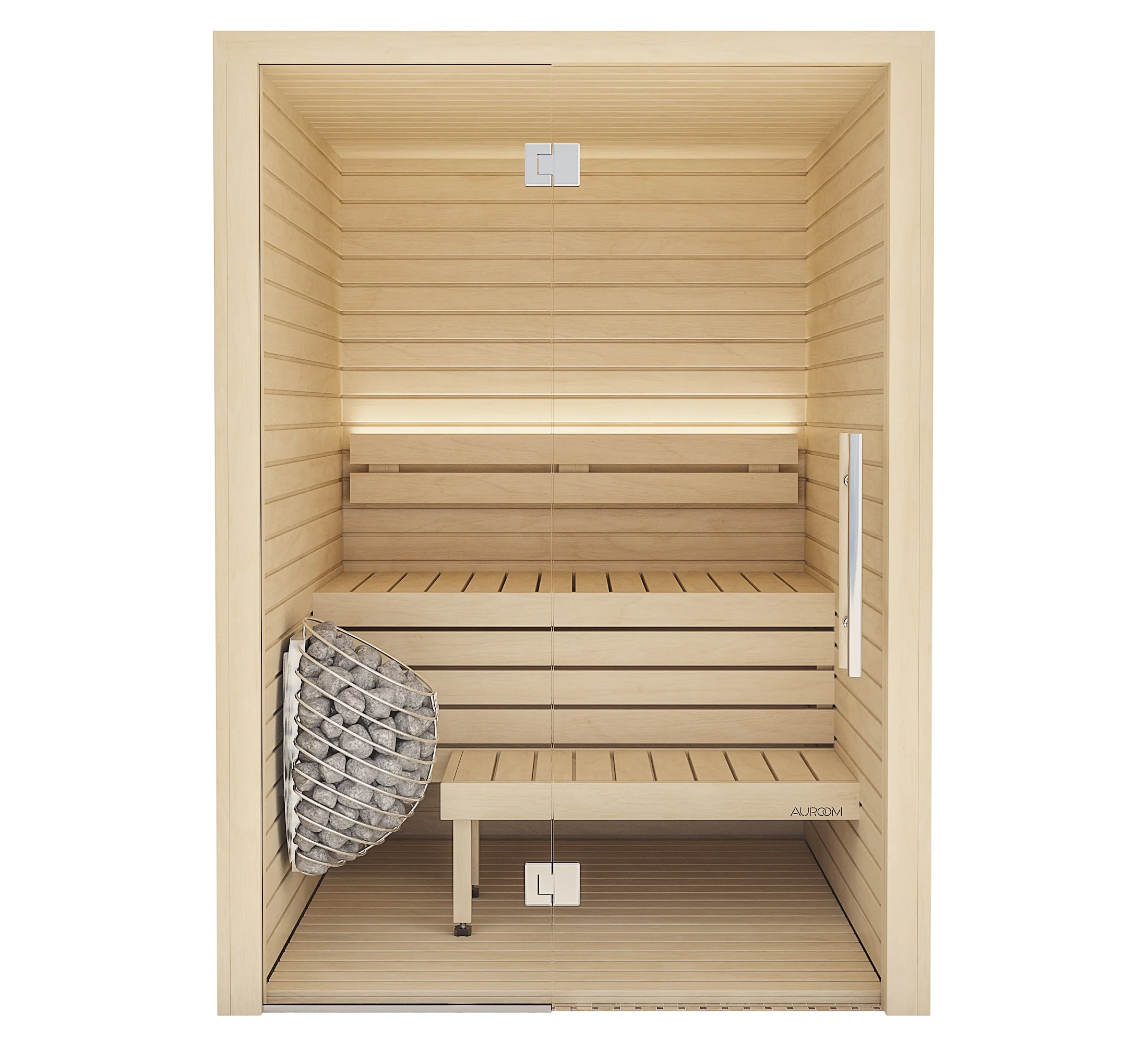 Auroom Cala Glass Aspen - 4 Person Traditional Sauna - Image 2
