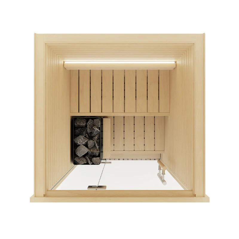Auroom Cala Glass Mini Sauna (Aspen) - Image 3