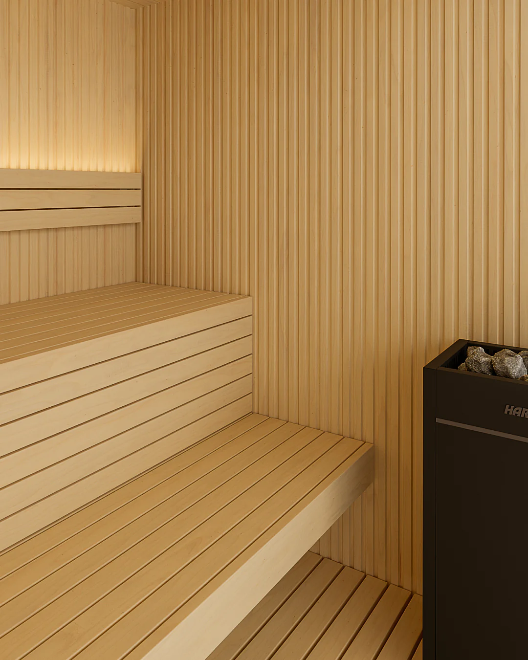 Auroom Libera Glass Aspen -  3 Person Traditional Sauna - Image 3