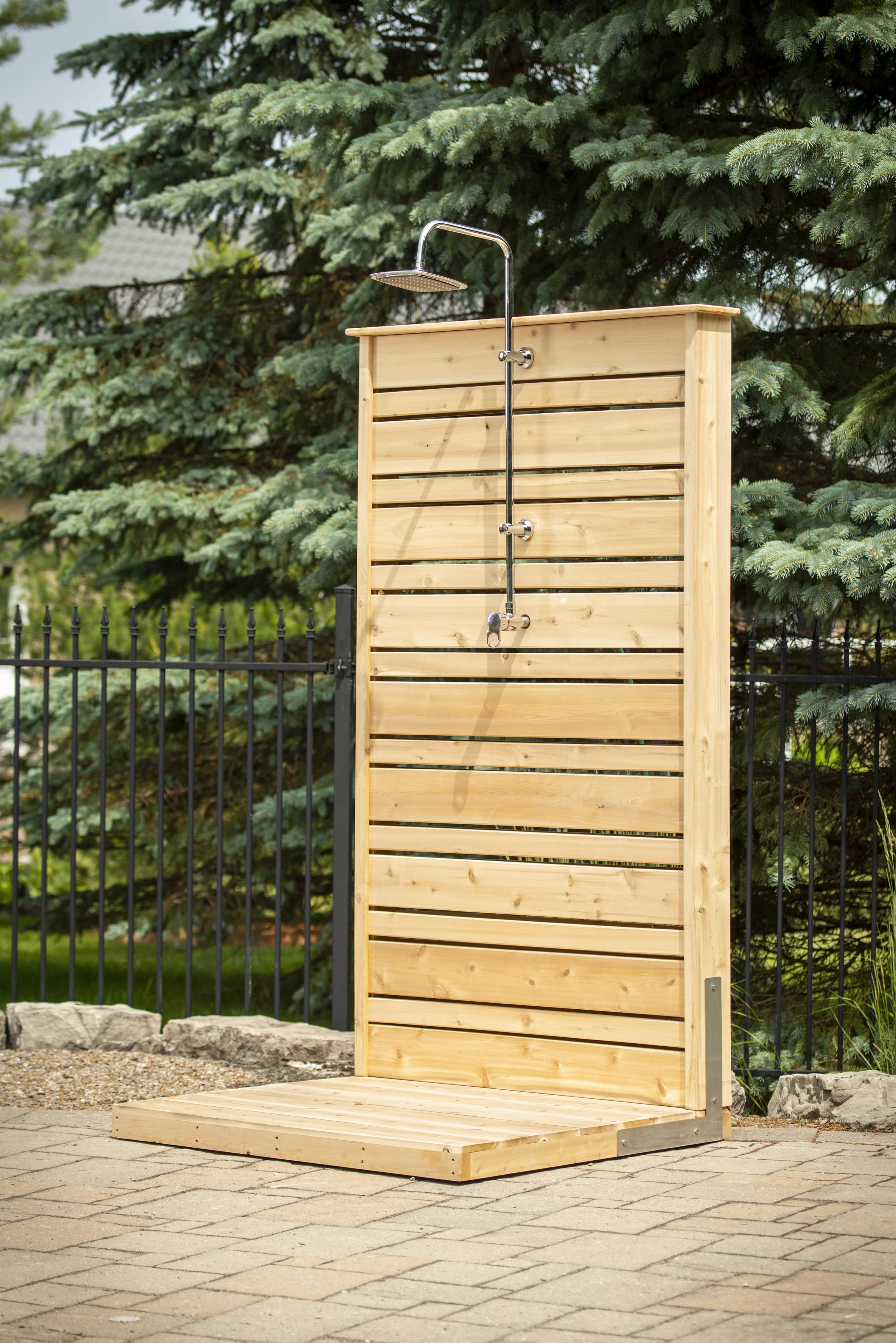 Dundalk CT Savannah Standing Shower - White Cedar - Image 3