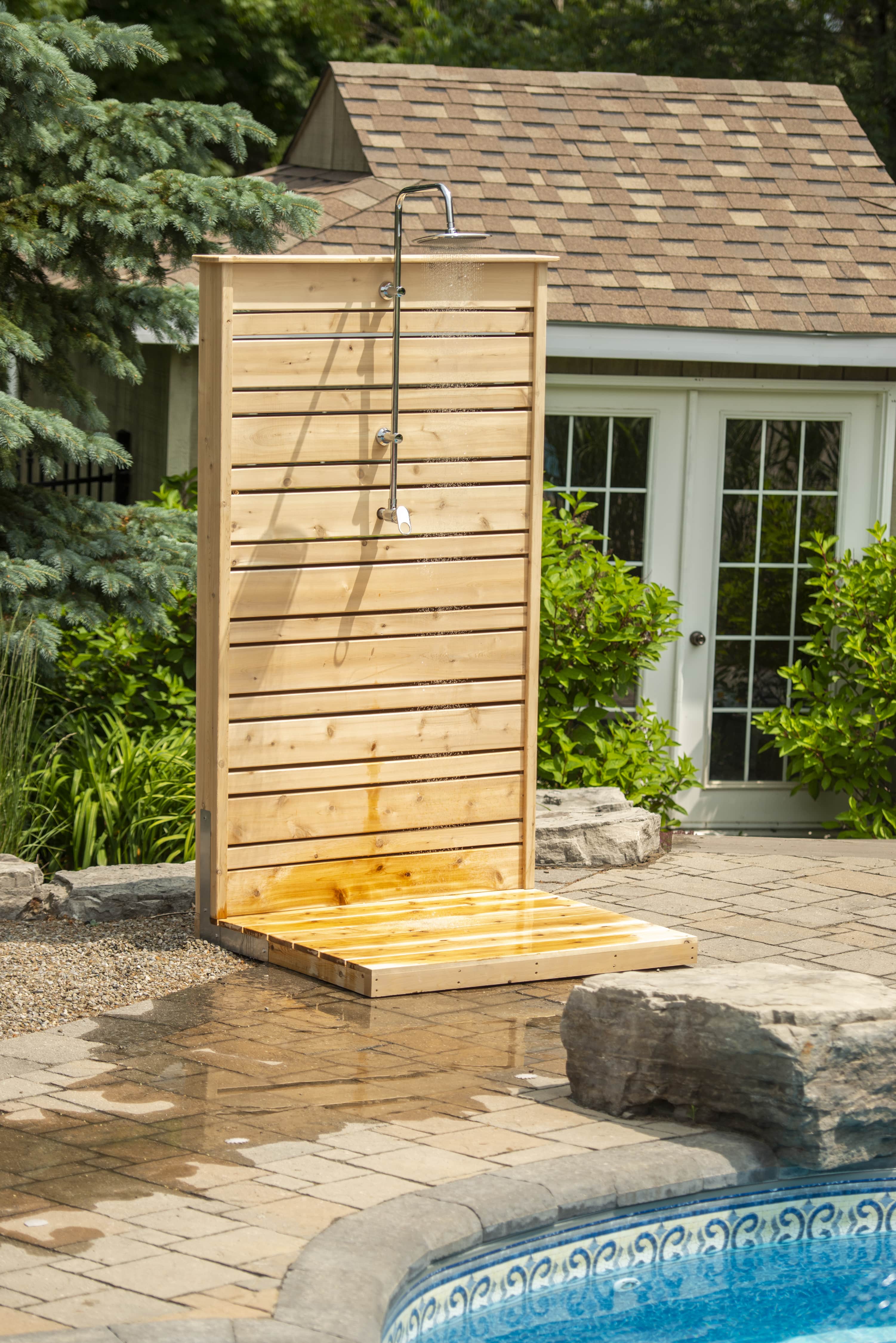 Dundalk CT Savannah Standing Shower - White Cedar - Image 4