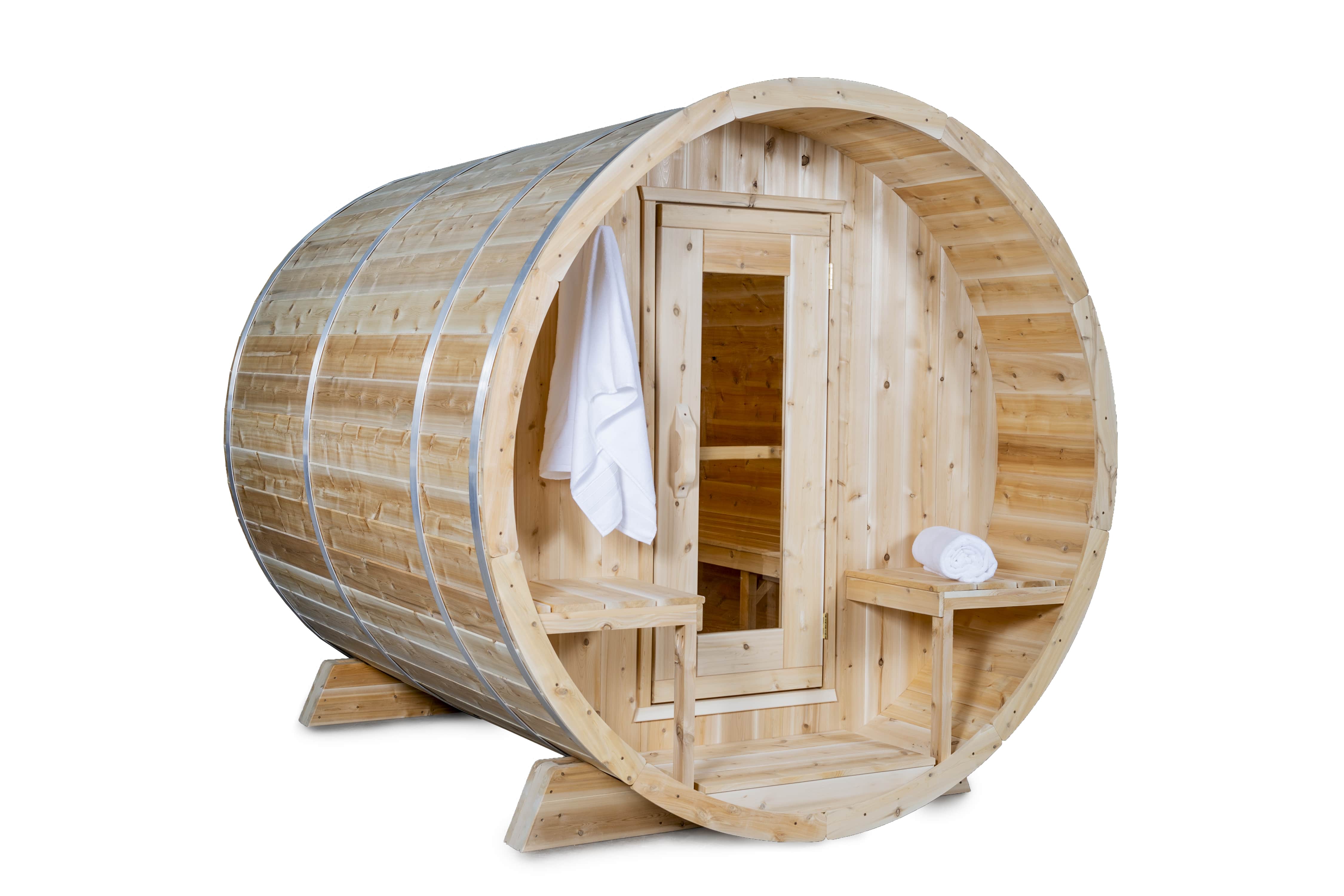 Dundalk CT Serenity 4 Person Barrel Sauna - Image 17