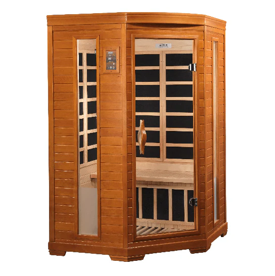 Golden Designs Dynamic Heming 2-Person Low EMF FAR Infrared Sauna | DYN-6225-02 (Corner Unit)