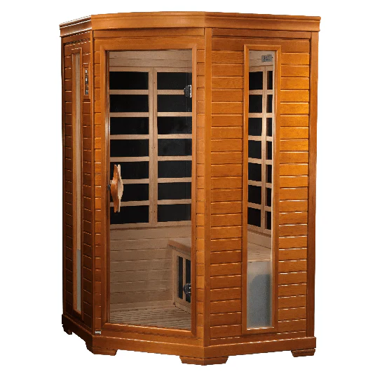 Golden Designs Dynamic Heming 2-Person Low EMF FAR Infrared Sauna | DYN-6225-02 (Corner Unit) - Image 2