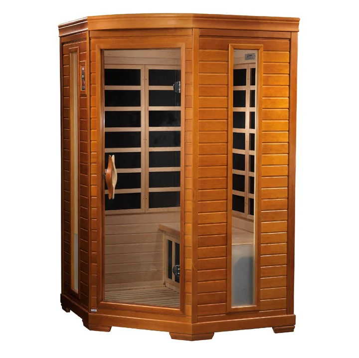 Golden Designs Dynamic Heming Elite 2-Person Ultra Low EMF FAR Infrared Sauna | DYN-6225-02 Elite (Corner Unit) - Image 3