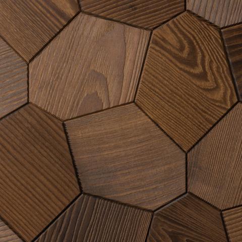 EmotionWalls Thermo-Ash, Brushed, Hexagon, Wall Panel - Image 2