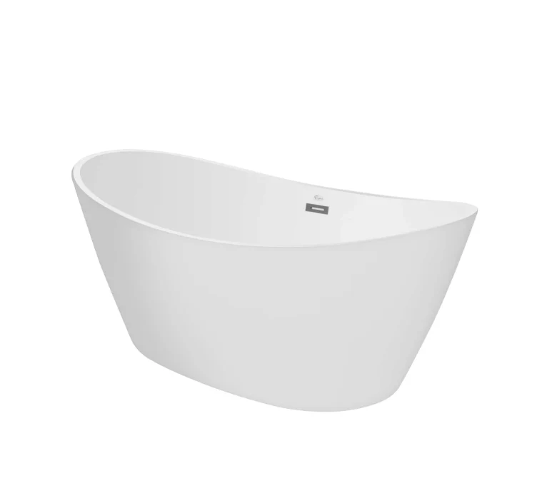 Empava 59 in. Freestanding Soaking Bathtub with LED | EMPV-59FT1518LED