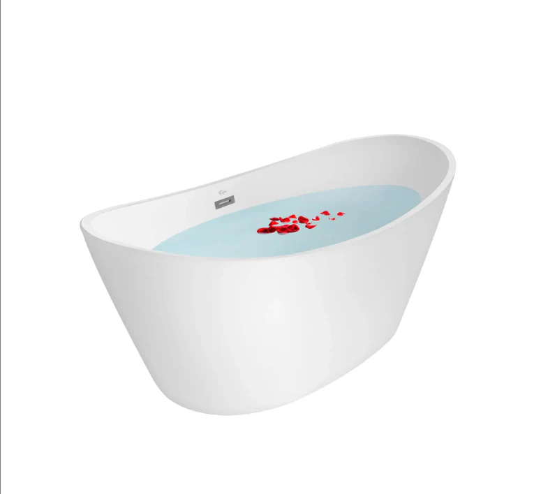Empava 59 in. Freestanding Soaking Bathtub with LED | EMPV-59FT1518LED - Image 2