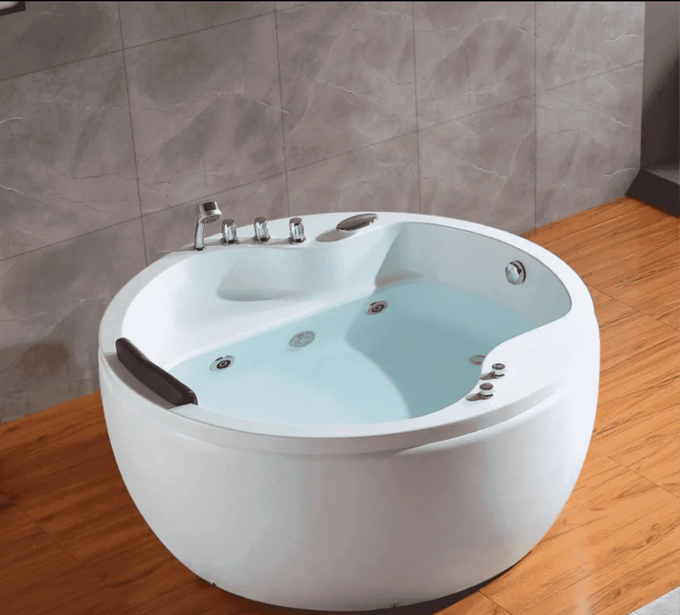Empava 59 in. Round Whirlpool Bathtub | EMPV-59JT005