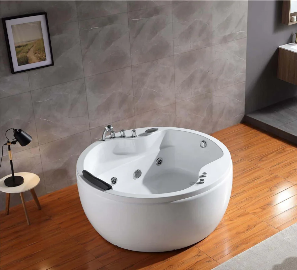 Empava 59 in. Round Whirlpool Bathtub | EMPV-59JT005 - Image 3