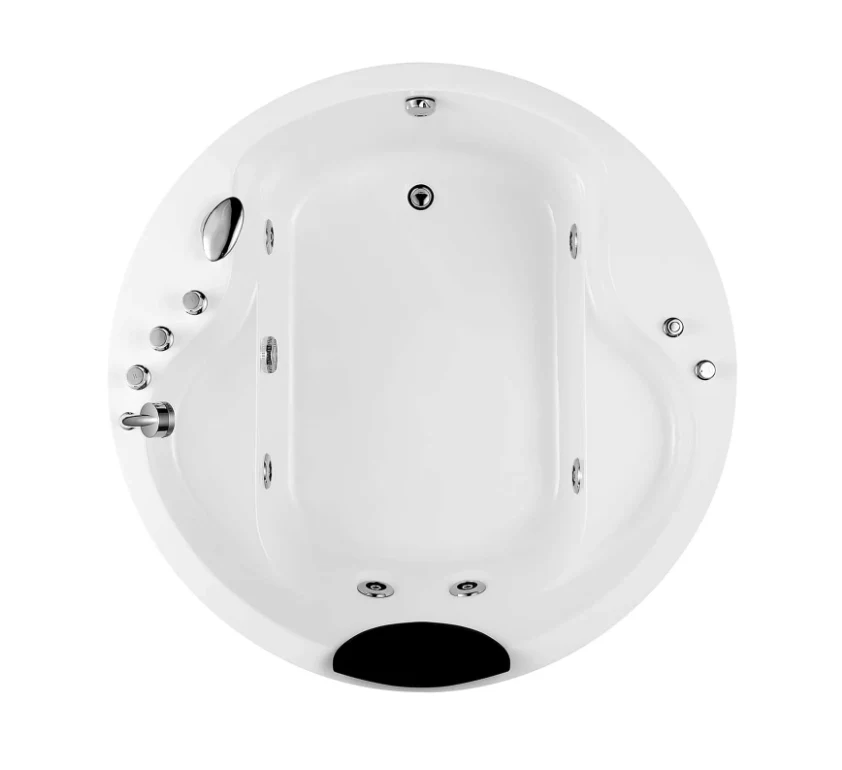 Empava 59 in. Round Whirlpool Bathtub | EMPV-59JT005 - Image 5