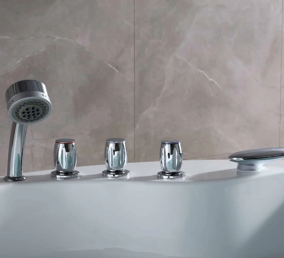 Empava 59 in. Round Whirlpool Bathtub | EMPV-59JT005 - Image 8