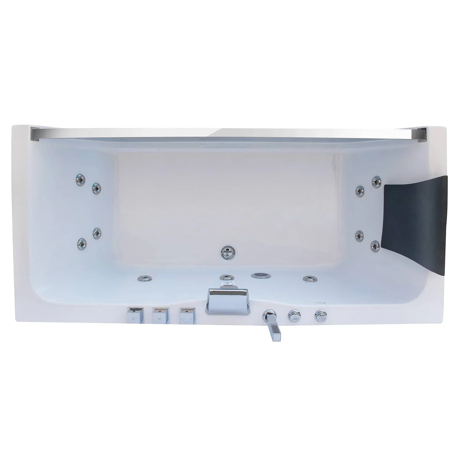Empava 59 in. Whirlpool Rectangular Bathtub | EMPV-59JT408LED - Image 8