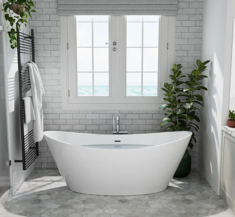 Empava 67 in. Freestanding Soaking Bathtub | EMPV-67FT1518 - Image 2