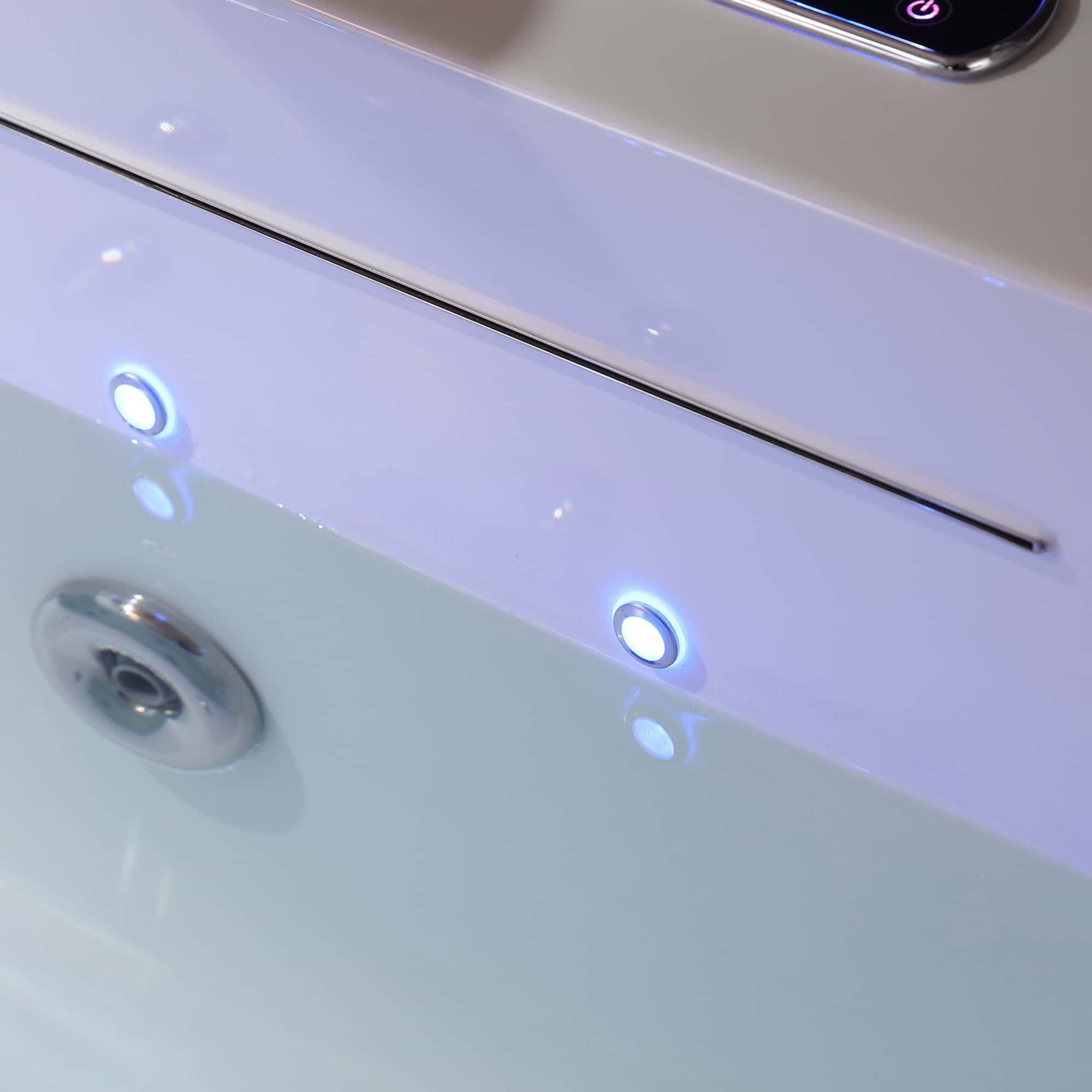 Empava 67 in. Whirlpool Rectangular Bathtub  | EMPV-67JT351LED - Image 6