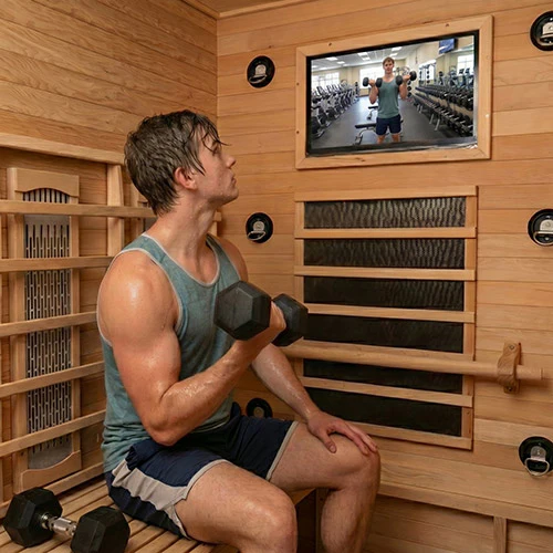 FitSauna Exercise 3-Person Infrared Sauna - Image 7