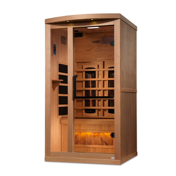 Golden Designs 2-Person Full Spectrum Infrared Sauna with Himalayan Salt Bar | GDI-8010-03 - Image 4