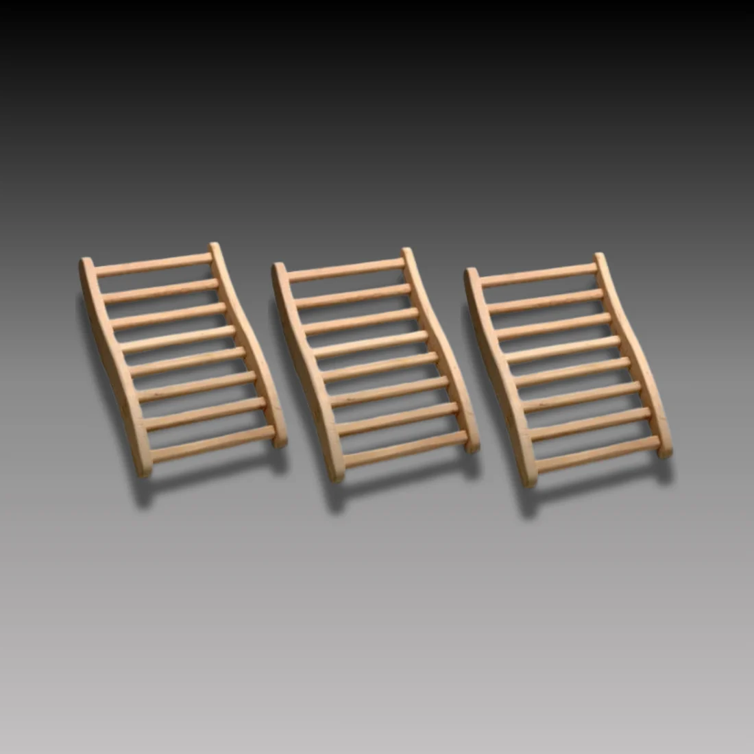 Golden Designs 3-Person Ergonomic Sauna Back Rest in Hemlock Wood - Image 2