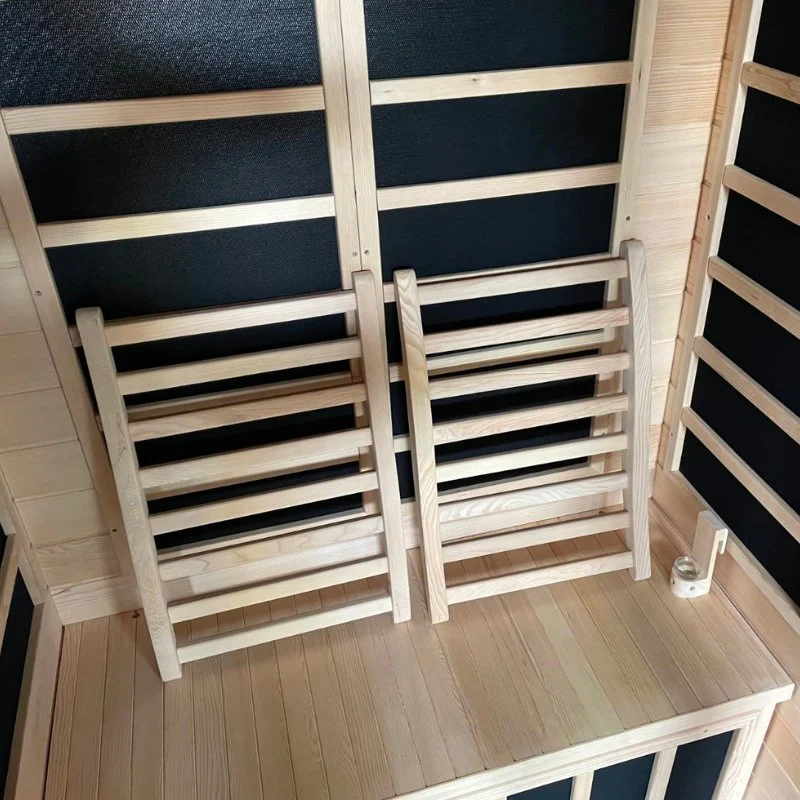 Golden Designs 3-Person Ergonomic Sauna Back Rest in Hemlock Wood - Image 3