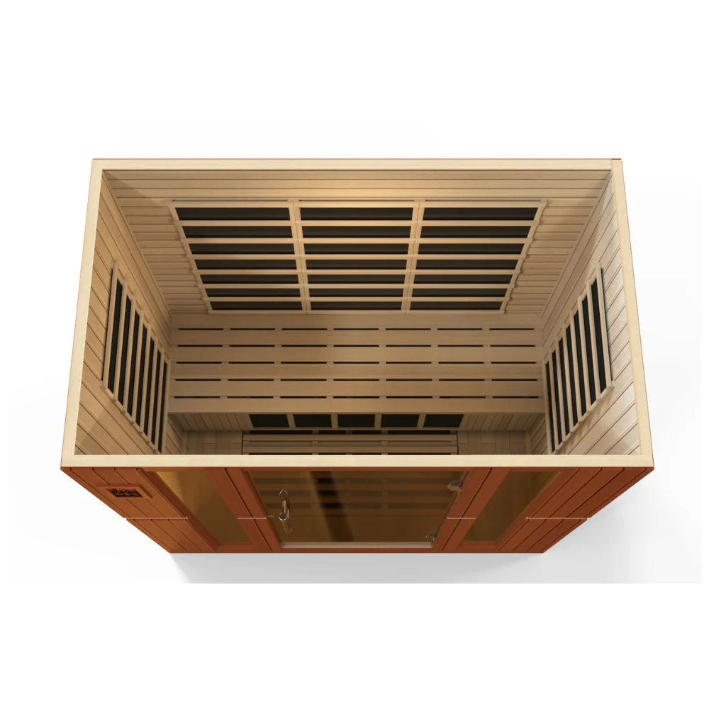 Golden Designs Bergamo Elite 4-Person Ultra Low EMF FAR Infrared Sauna | DYN-6440-01 Elite - Image 6