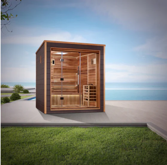 Golden Designs Drammen 3-Person Outdoor/Indoor Traditional Steam Sauna | GDI-8203-01 - Image 4