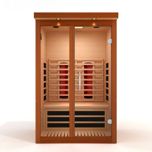 Golden Designs Dynamic Llumeneres 2-Person Full Spectrum Near Zero EMF Infrared Sauna - Image 2