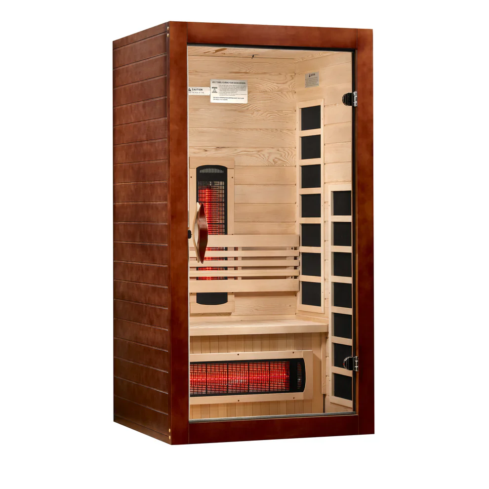 Golden Designs Dynamic Santorini 1-2 Person Full Spectrum Near Zero EMF FAR Infrared Sauna | DYN-6009-03 FS - Image 2