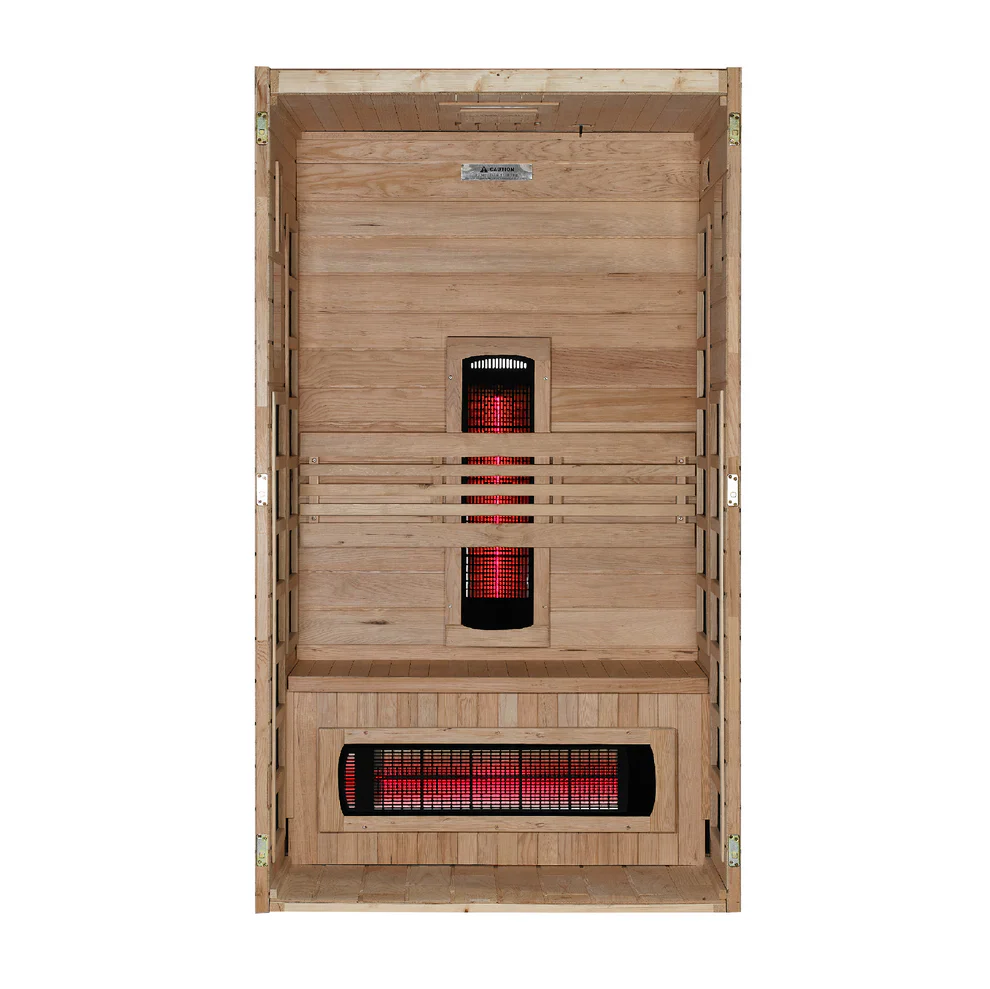 Golden Designs Dynamic Santorini 1-2 Person Full Spectrum Near Zero EMF FAR Infrared Sauna | DYN-6009-03 FS - Image 4