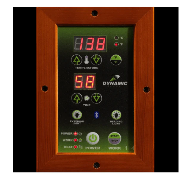 Golden Designs Dynamic Vittoria 2 Person Low EMF Infrared Sauna | DYN-6220-01 - Image 7