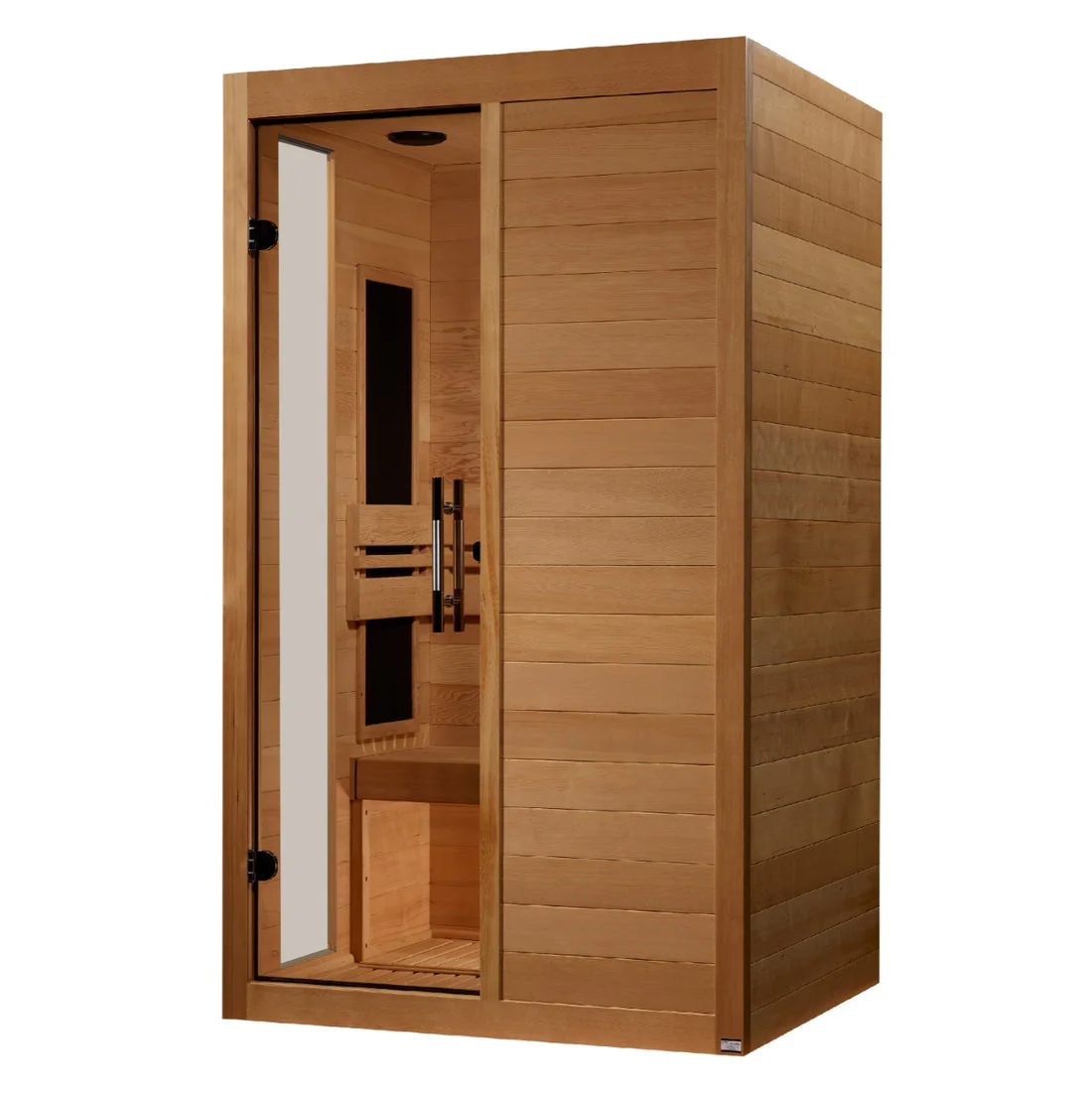 Golden Designs Lucca Elite 2-person Ultra Low EMF FAR Infrared Sauna with Canadian Hemlock - Image 2