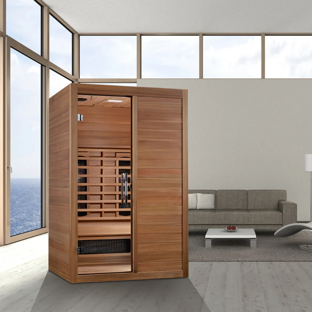 Golden Designs Maxxus S-Line 2-Person Full Spectrum Infrared Sauna with Pacific Cedar | MX-S206-01-FS-PC - Image 5