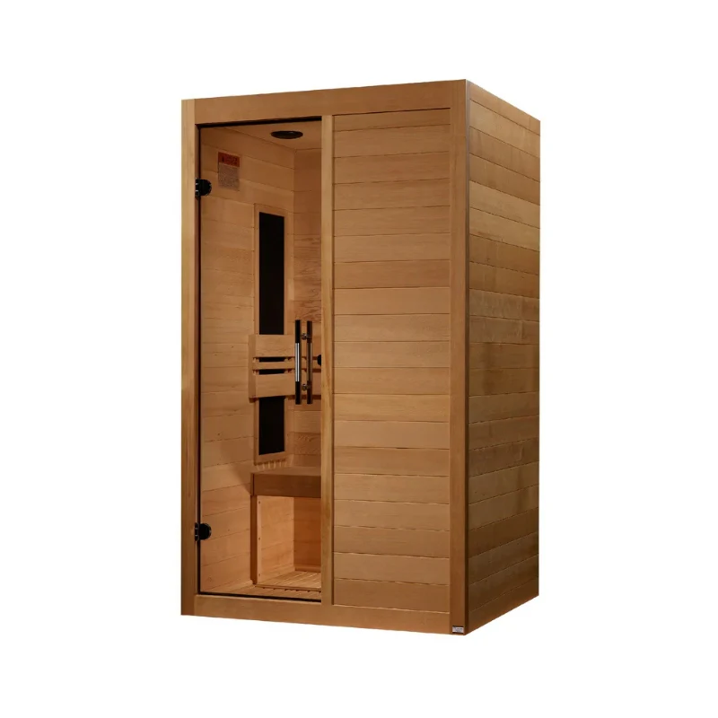 Golden Designs Maxxus S-Line 2-Person Ultra Low EMF FAR Infrared Sauna in Canadian Hemlock - Image 3