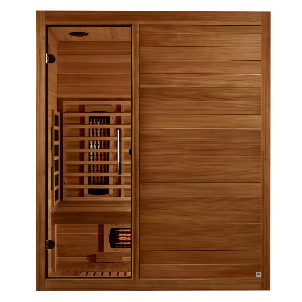 Golden Designs Maxxus S-Line 3-Person Full Spectrum Infrared Sauna with Pacific Cedar | MX-S306-01-FS-PC - Image 2