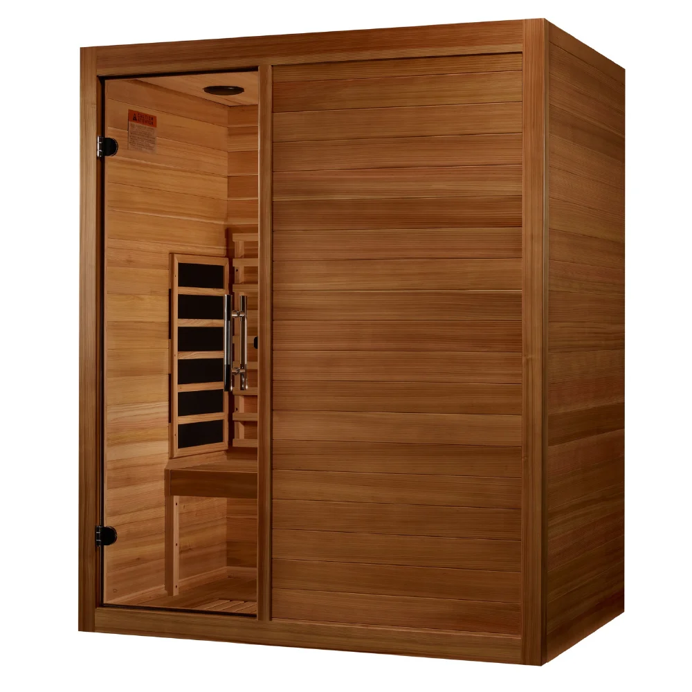 Golden Designs Maxxus S-Line 3-Person Full Spectrum Infrared Sauna with Pacific Cedar | MX-S306-01-FS-PC - Image 3
