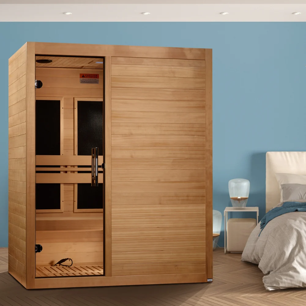 Golden Designs Maxxus S-Line 3-Person Low EMF FAR Infrared Sauna with Canadian Hemlock | MX-S306-01 - Image 9