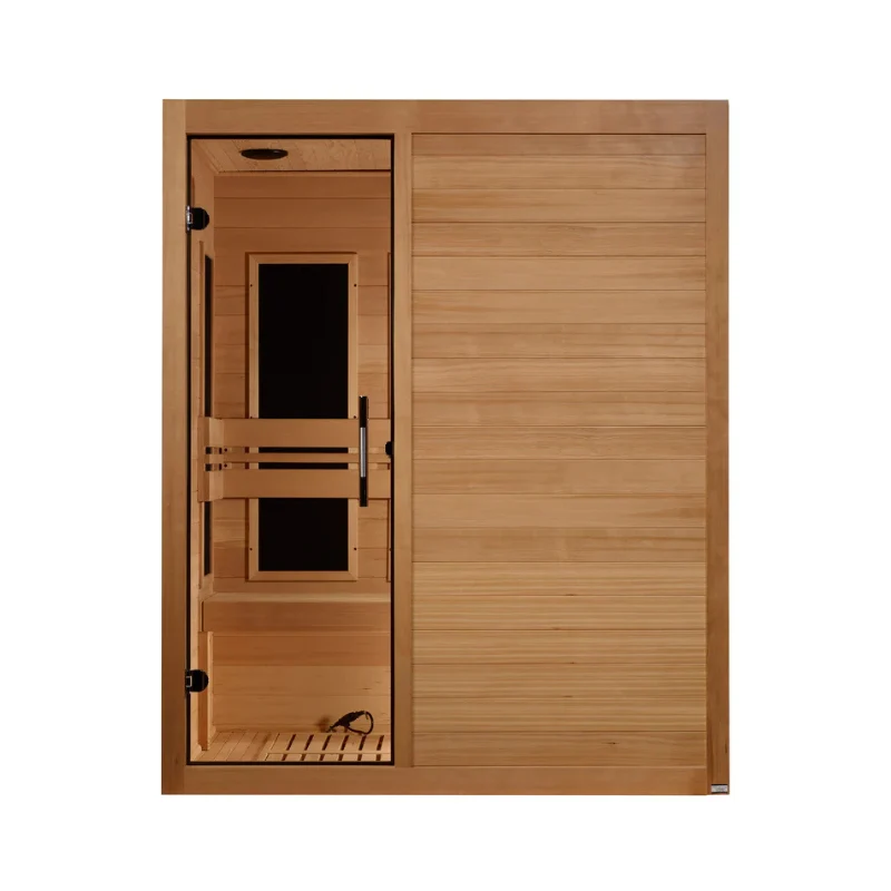 Golden Designs Maxxus S-Line 3-Person Ultra Low EMF FAR Infrared Sauna with Canadian Hemlock | MX-S306-01 Elite - Image 2