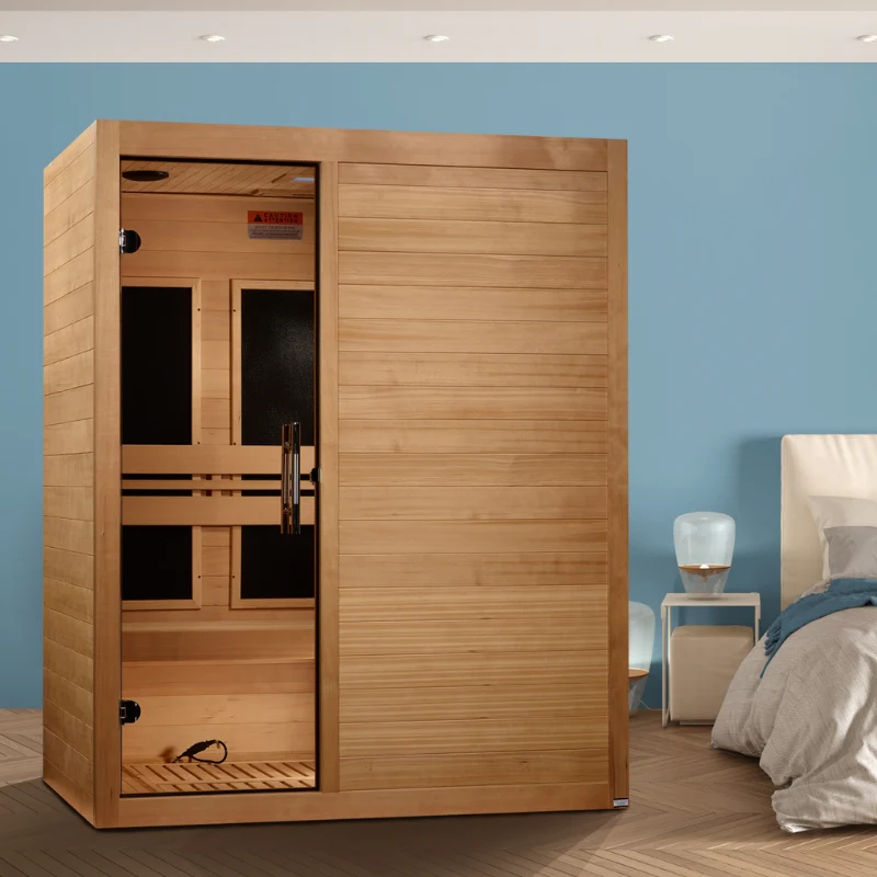 Golden Designs Maxxus S-Line 3-Person Ultra Low EMF FAR Infrared Sauna with Canadian Hemlock | MX-S306-01 Elite - Image 8