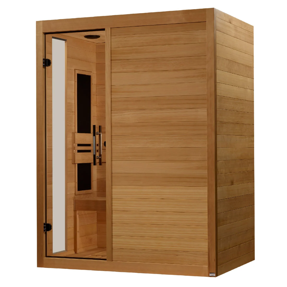 Golden Designs Toscana 3-person Low EMF FAR Infrared Sauna with Canadian Hemlock - Image 2