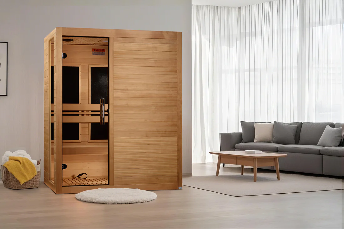 Golden Designs Toscana 3-person Low EMF FAR Infrared Sauna with Canadian Hemlock - Image 4