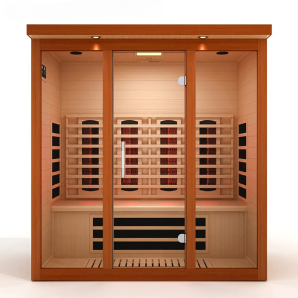 Golden Designs Vila Grande 4-Person Full Spectrum Near Zero EMF FAR Indoor Infrared Sauna
