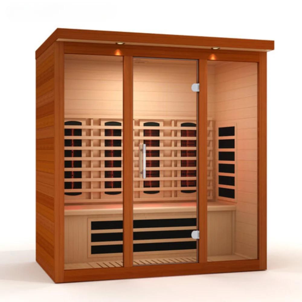 Golden Designs Vila Grande 4-Person Full Spectrum Near Zero EMF FAR Indoor Infrared Sauna - Image 2
