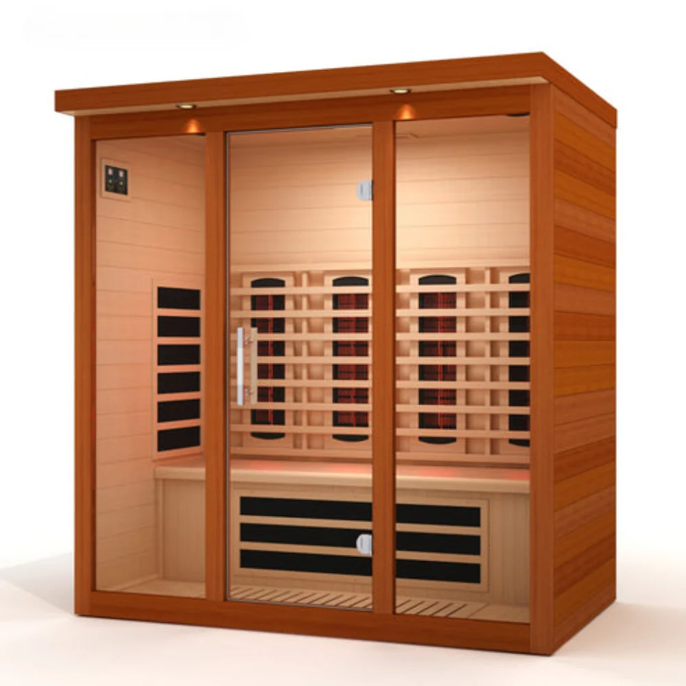 Golden Designs Vila Grande 4-Person Full Spectrum Near Zero EMF FAR Indoor Infrared Sauna - Image 3