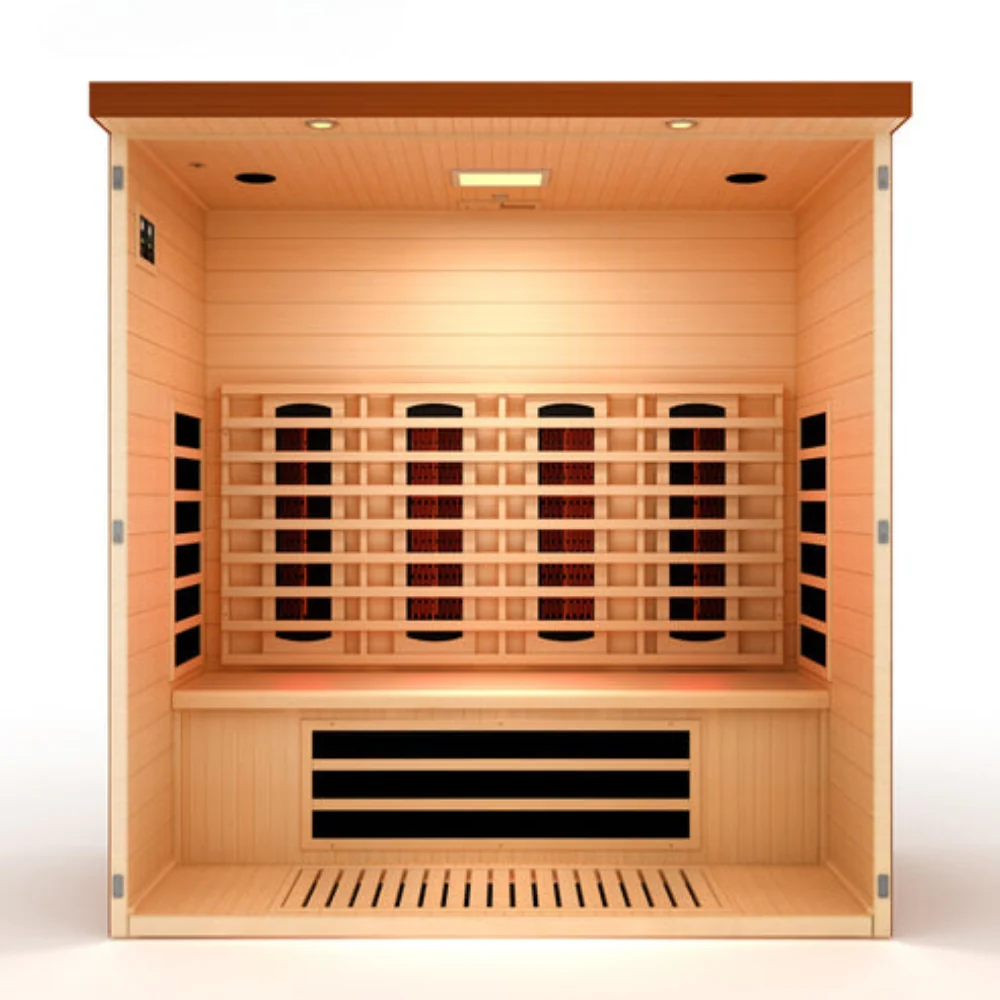 Golden Designs Vila Grande 4-Person Full Spectrum Near Zero EMF FAR Indoor Infrared Sauna - Image 4
