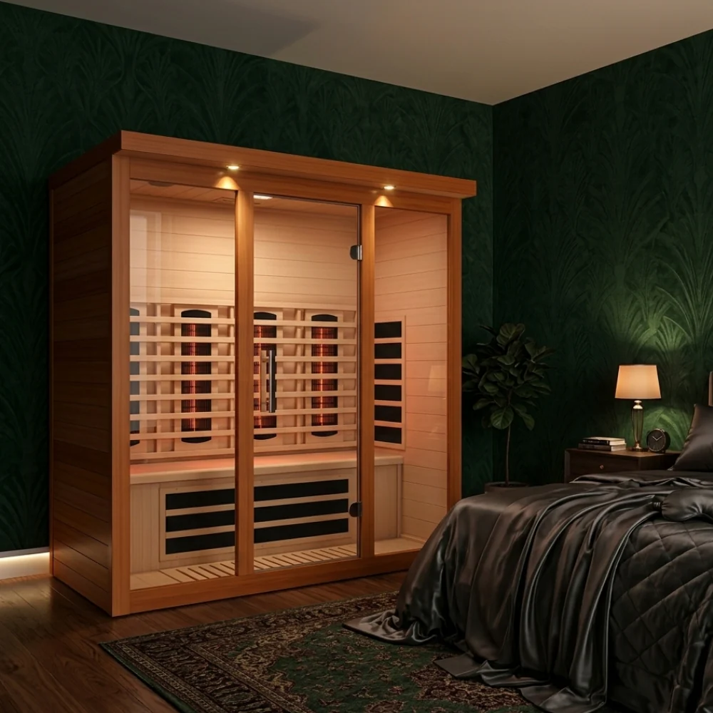 Golden Designs Vila Grande 4-Person Full Spectrum Near Zero EMF FAR Indoor Infrared Sauna - Image 8