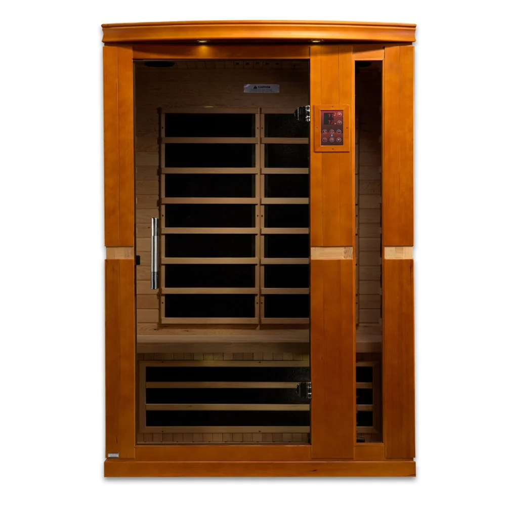 Golden Designs Vittoria Elite 2 Person Ultra Low EMF Infrared Sauna | DYN-6220-01 Elite