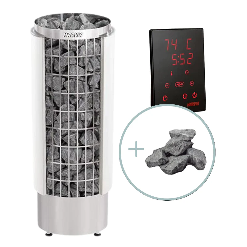 Harvia Cilindro PC110E Sauna Heater Package