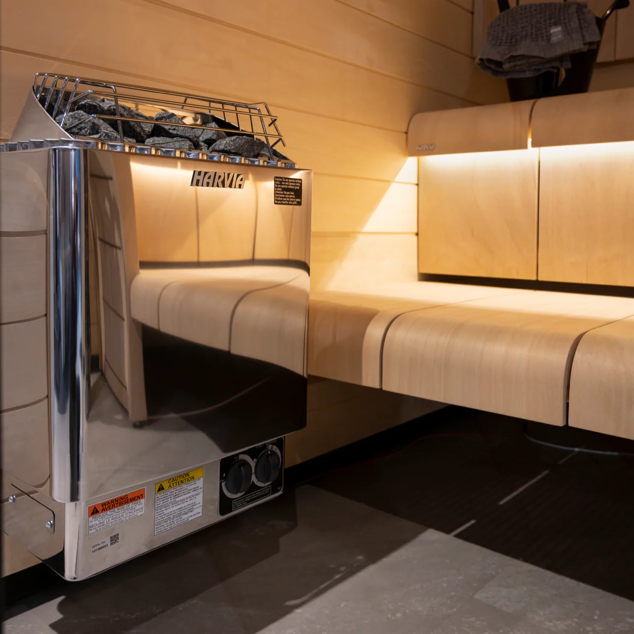 Harvia KIP60B 6kW Electric Sauna Heater with Built-In Controls - Image 3