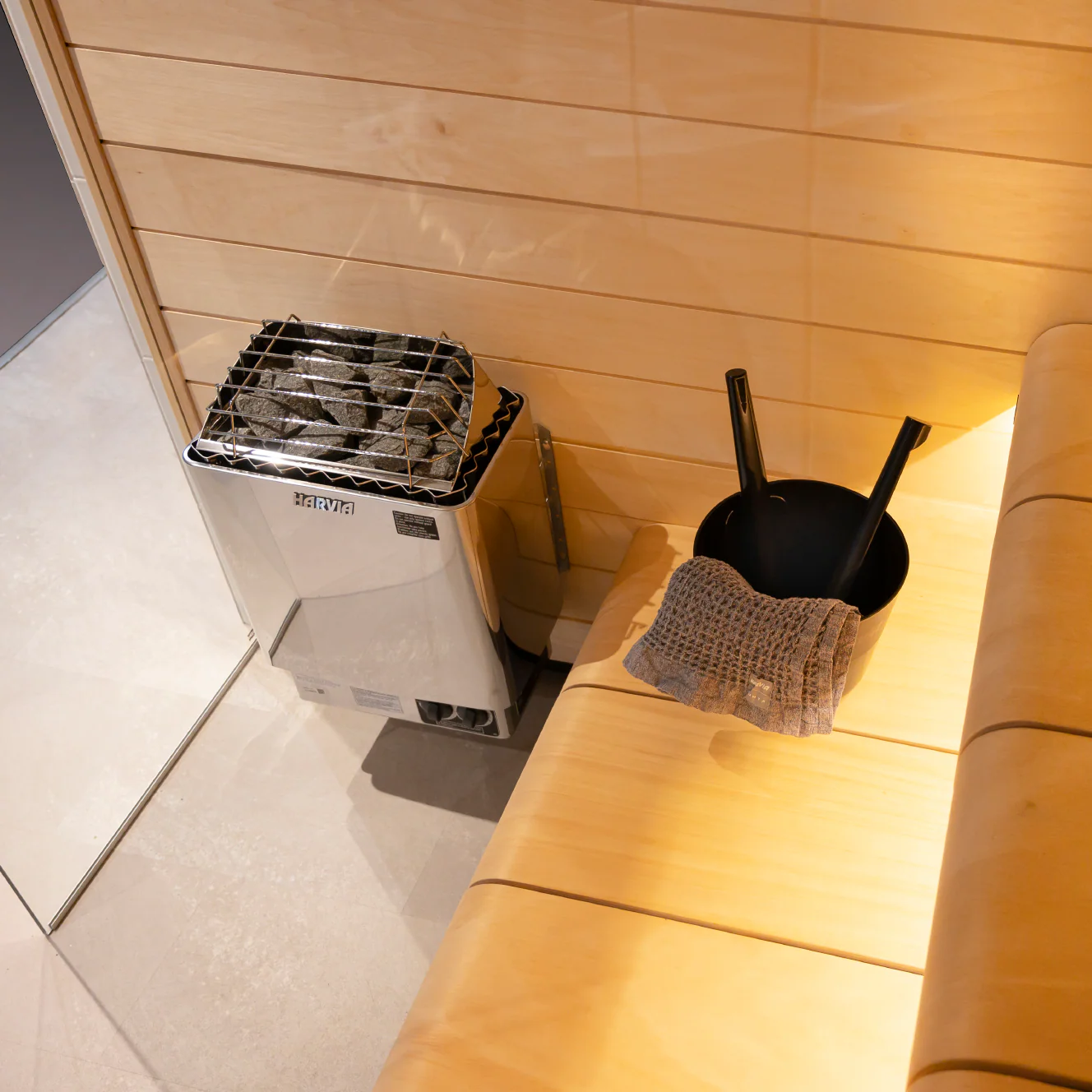 Harvia KIP80B 8kW Electric Sauna Heater with Built-In Controls - Image 5