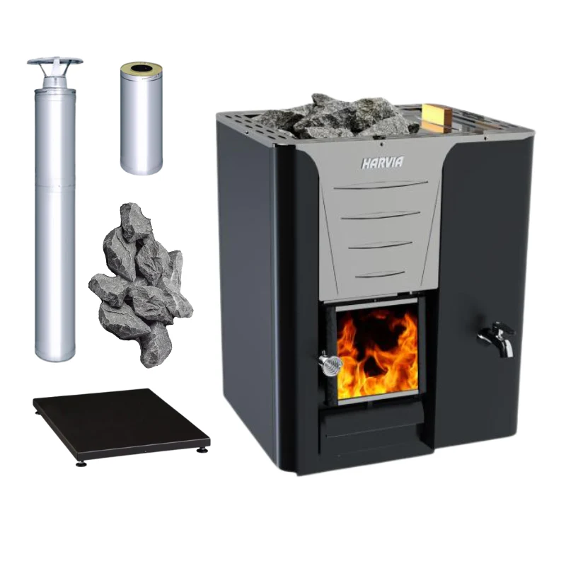 Harvia Pro 20 RS Sauna Wood Stove Water Tank Package - Image 2