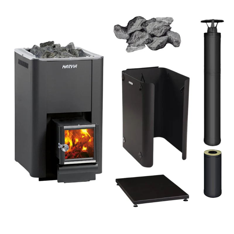 Harvia PRO Series 20 SL 24.1kW Sauna Stove Package - Image 2